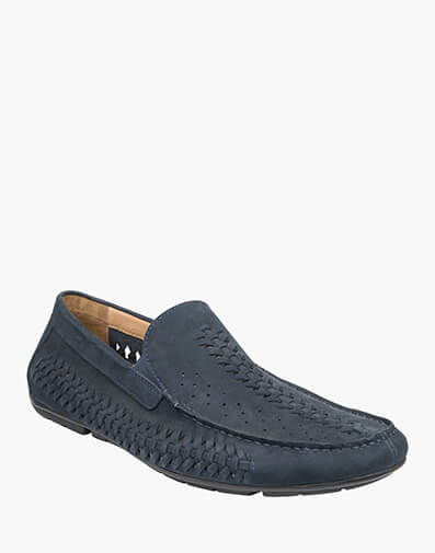 Cooper Moc Toe Woven Driver in NAVY for $159.95