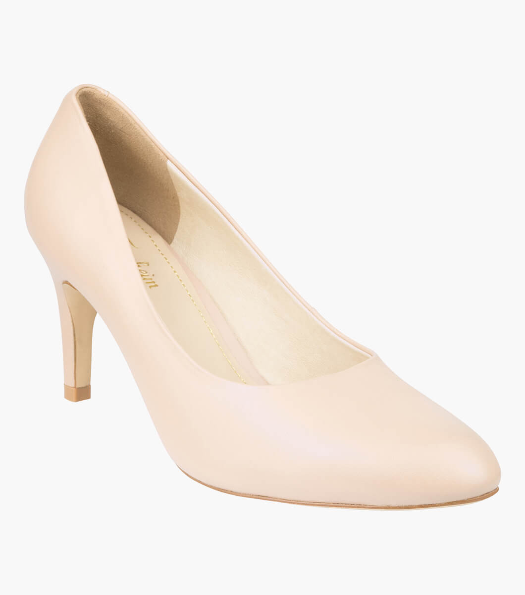 Outlet Women’s Shoes | NUDE Almond Toe Pump Heel | Florsheim May