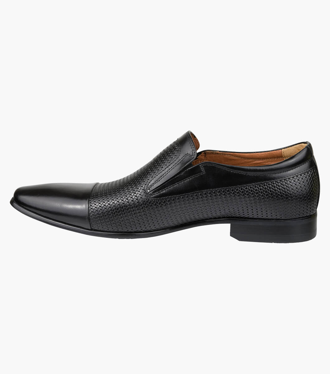 black slide on dress shoes
