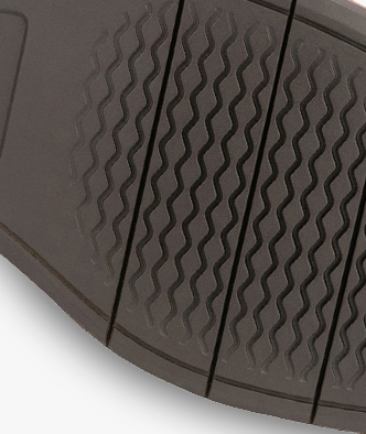 DURABLE RUBBER SOLE 
