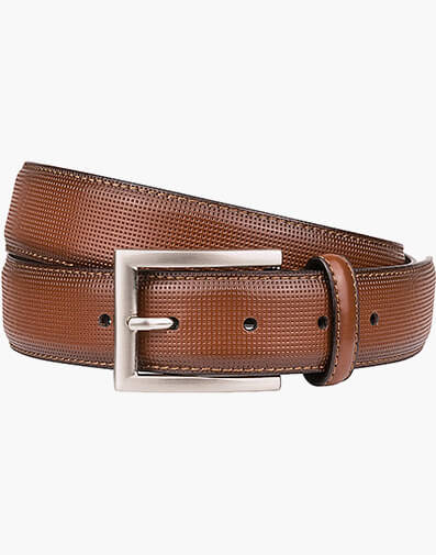 Sinclair Perf Leather Belt in COGNAC for $29.80