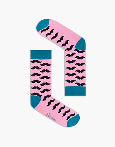 Moes Cotton Jacquard Sock  in PINK for $6.80