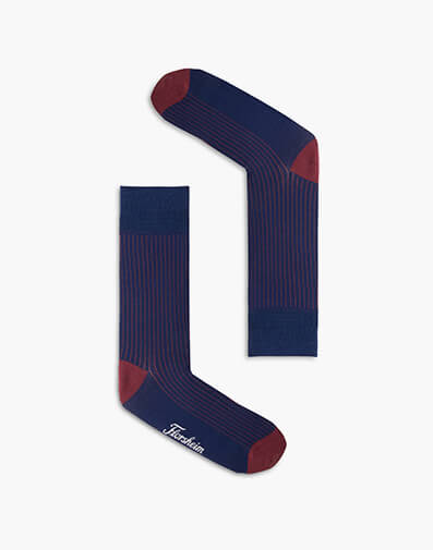 Ribs Mercerised Cotton Sock  in NAVY for $14.95