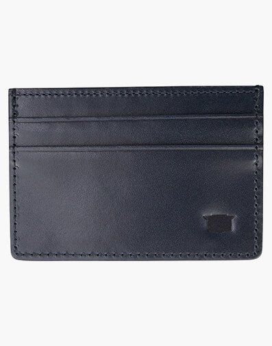 Advantage Leather Card Wallet in NAVY for $34.96