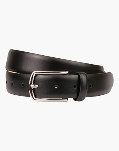 Newman  Classic Leather Belt in BLACK for $59.95