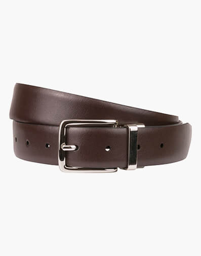 Segal Reversible Leather Belt in BROWN/BLACK for $69.95