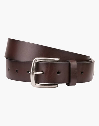 Pacino  Crossover Leather Belt  in DARK BROWN for $69.95