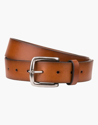 Pacino  Crossover Leather Belt  in TAN for $48.96