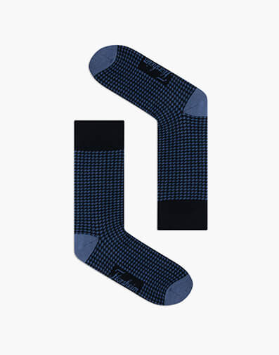 Hound Cotton Jacquard Sock  in NAVY for $9.80