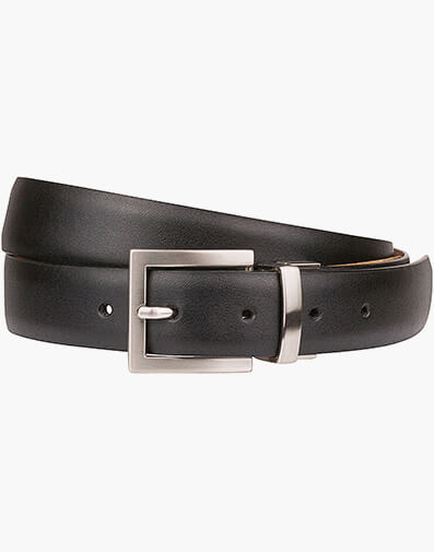 Dominic Belt Reversible Leather Belt in BLACK/TAN for $69.95