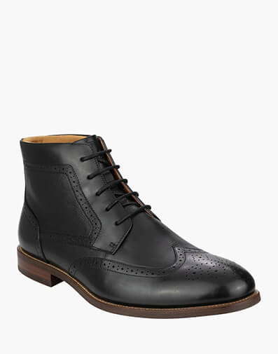 Rucci Wingtip Boot Lace Up Boot in BLACK for $219.95