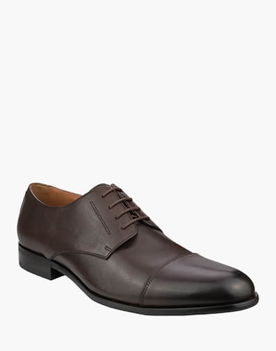 Centurion Cap Cap Toe Derby in BROWN for $199.95