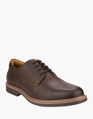 Norwalk Plain - E  Medium Width - Derby  in BROWN for $189.95