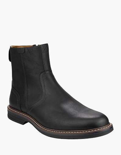Norwalk Zip Plain Toe Side Zip Boot in BLACK for $239.95