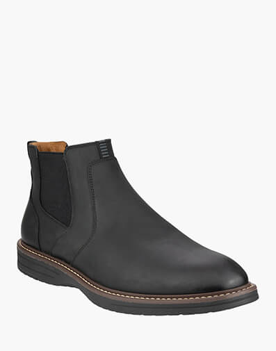 Griff Plain Toe Chelsea Boot  in BLACK for $159.95