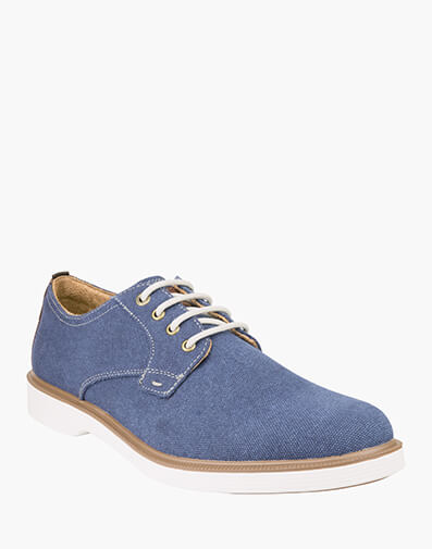 Supacush Canvas Plain Toe Derby in NAVY for $139.95