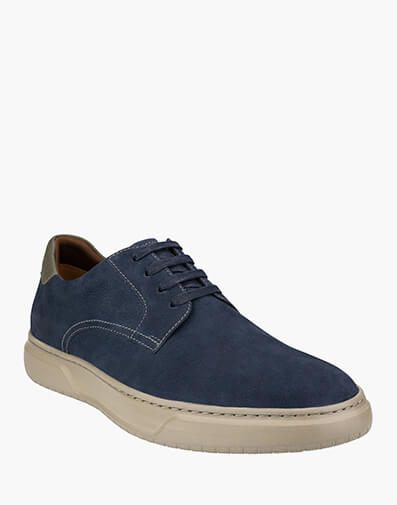 Premier  Plain Toe Lace Up Sneaker in NAVY for $125.96