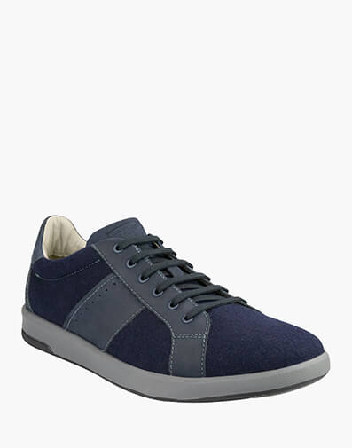 Crossover Wool Lace To Toe Sneaker in NAVY for $99.80