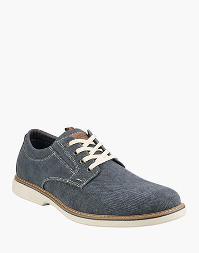 Otto Canvas Ox Canvas Plain Toe Derby  in BLUE for $69.97