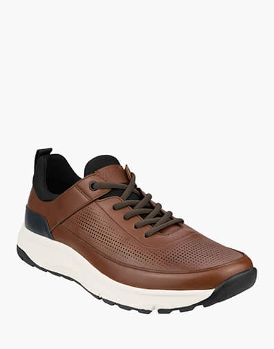 Satellite Perf Lace Up Sneaker in COGNAC for $132.97