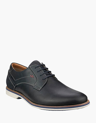 Calabria Perf Perf Plain Toe Derby in NAVY for $199.95