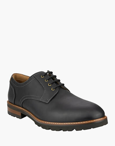 Renegade Plain Plain Toe Derby  in BLACK for $199.95