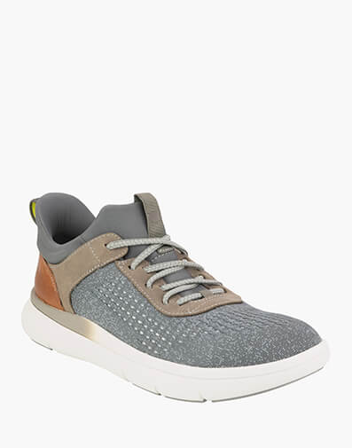 Fleet Knit Knit Elastic Lace Sneaker in GREY for $179.95