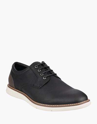 Chase Plain Ox Casual Plain Toe Derby in BLACK for $99.95