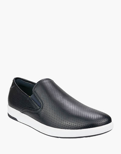 Crossover Slip Plain Toe Slip On Sneaker in NAVY for $169.95