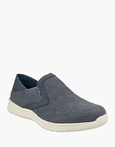 Conway Ez Canvas Moc Toe Slip On in NAVY for $109.95