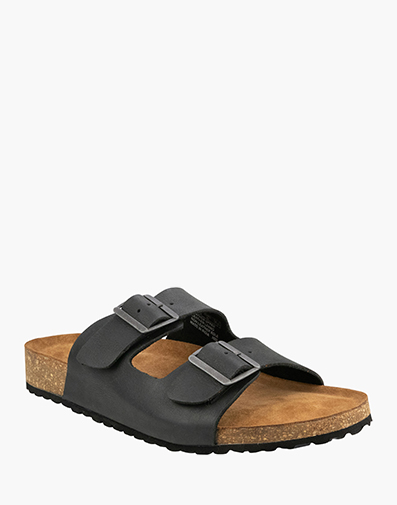 Marley Twin Strap Slide  in BLACK for $99.00