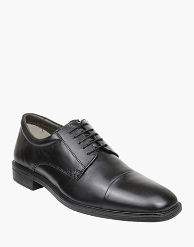 College Cap Toe Derby in BLACK/KAN for $172.46