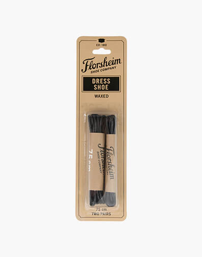 Dress Laces - Black Waxed Shoe Laces in CLEAR for $7.95