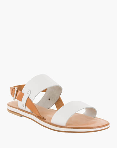 Willow Open Toe Flat  in WHITE for $79.80