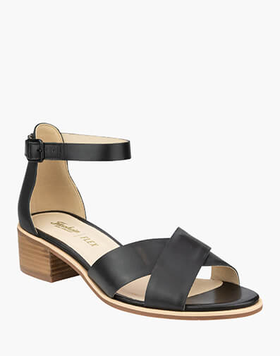 Stephanie Open Toe Block Heel Sandal