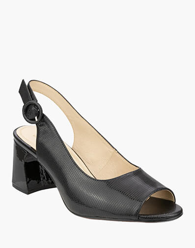 Paris  Peep Toe Block Heel in BLACK for $199.95