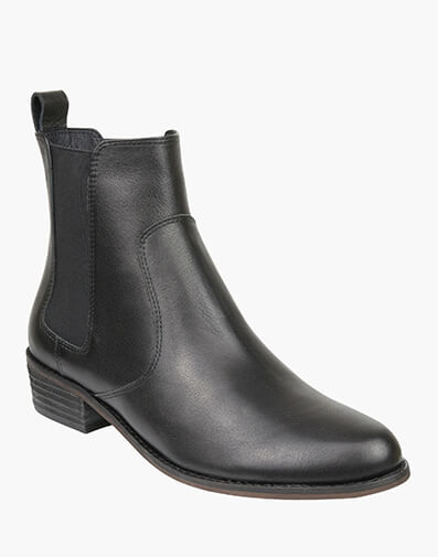 Ruby Plain Toe Chelsea Boot  in BLACK for $149.80