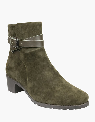 Joanne Plain Toe Ankle Boot  in OLIVE for $119.80