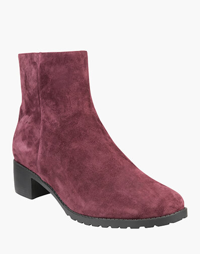 Jean Round Toe Ankle Boot in BURGUNDY for $169.80