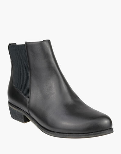 Lesley Plain Toe Ankle Boot  in BLACK for $187.46