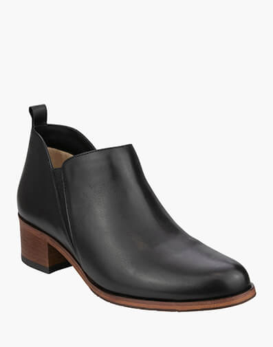 Minna Plain Toe Ankle Boot in BLACK for $191.96