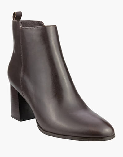 Tilley Plain Toe Ankle Boot in DARK BROWN for $181.97