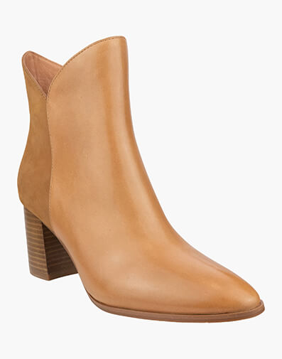 Fiona Plain Toe Ankle Boot in TAN for $259.95