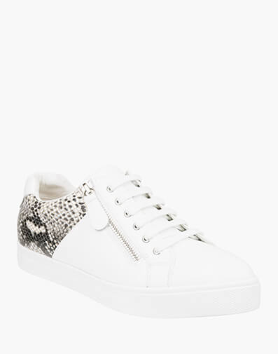 Adelyn Plain Toe Lace Up Sneaker in WHITE for $79.80