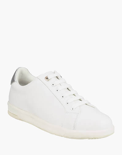Crossover Plain Plain Lace To Toe Sneaker  in WHITE for $129.80