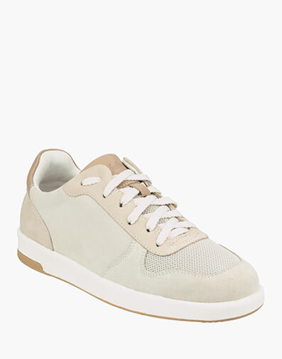 Crossover Mesh Lace To Toe Sneaker  in STONE for $199.95