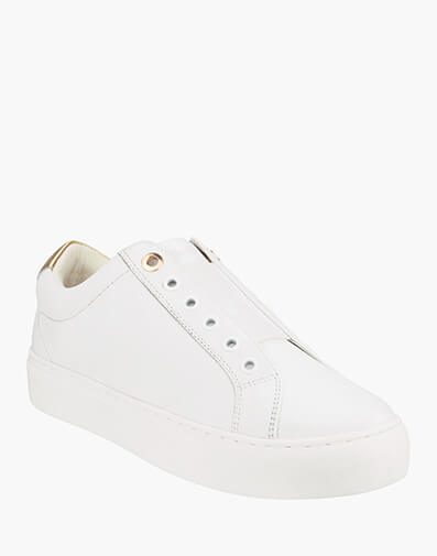 Selina Plain Toe Sneaker in WHITE for $107.97