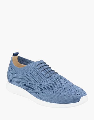 Nina Wingtip Sneaker in OCEAN for $129.00