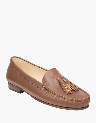 Ciara Moc Toe Loafer  in COGNAC for $99.80